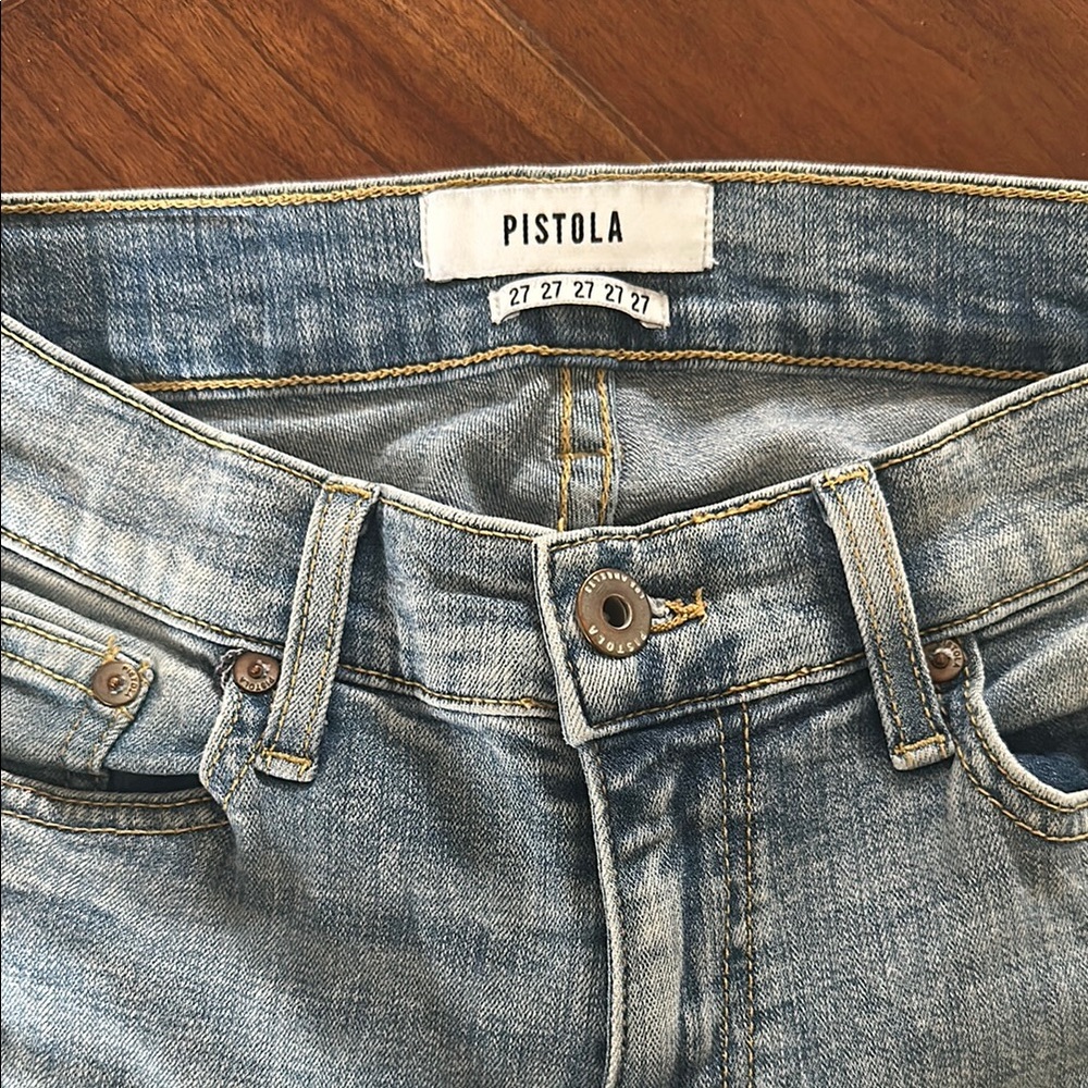 Pistola Light Blue Denim Skinny Jeans Size 27